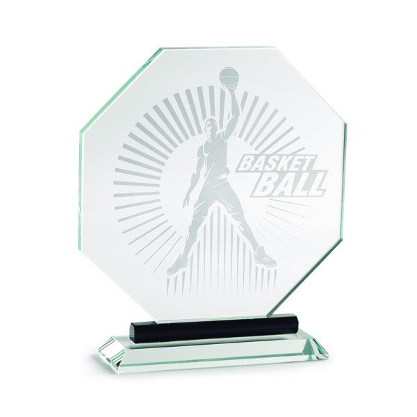 PREMIUM CRYSTAL TROPHY AWARD 16CM WITH GIFT BOX - Image 1
