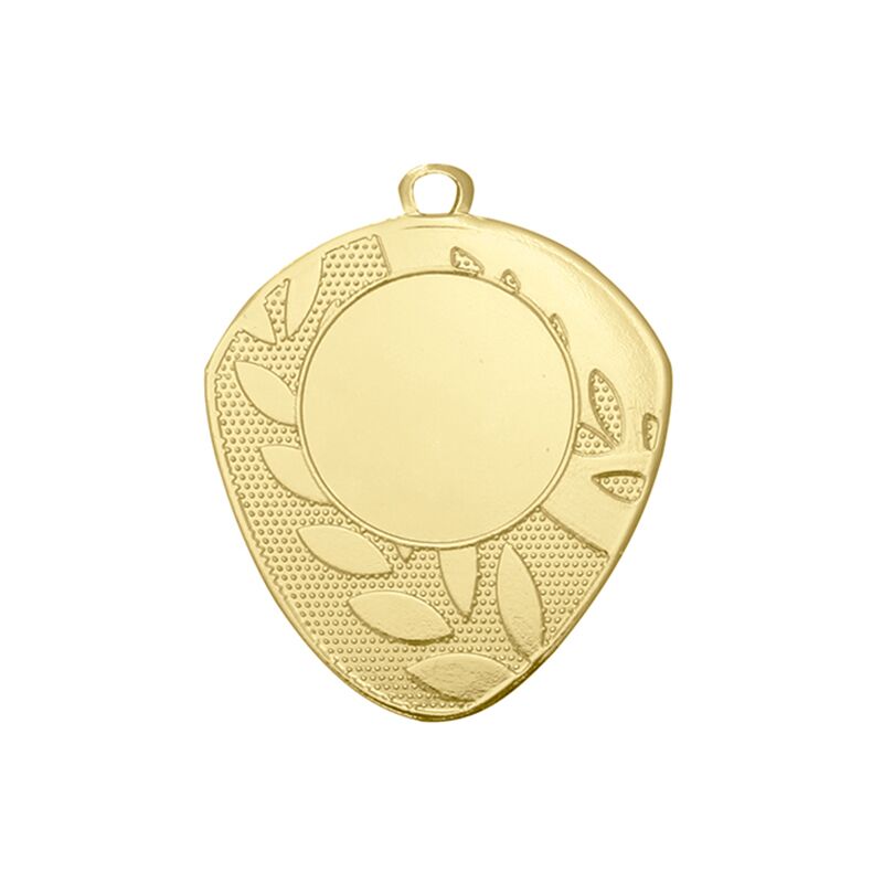 CUSTOM GOLD MEDAL 46MM – PERSONALISED AWARD WITH PRINTED LABEL FOR SPORTS & EVEN - Image 1