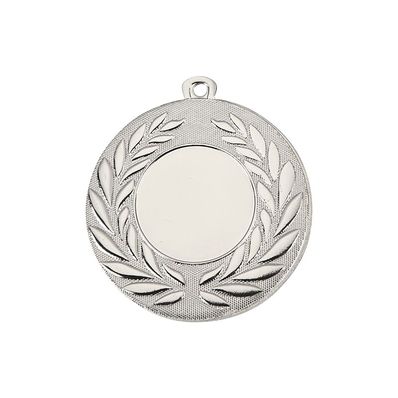 PERSONALIZED SILVER MEDAL 50MM – CUSTOM AWARD MEDAL WITH PRINTED LABEL FOR SPORT - Image 1