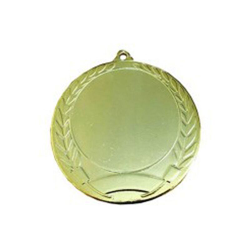 PERSONALIZED 70MM GOLD AWARD MEDAL WITH CUSTOM PRINTED LABEL - Image 1