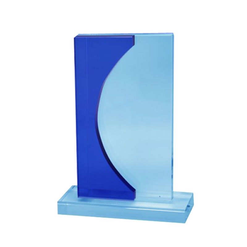 PREMIUM CRYSTAL AWARD TROPHY 16.5CM WITH GIFT BOX – ENGRAVING READY RECOGNITION - Image 1