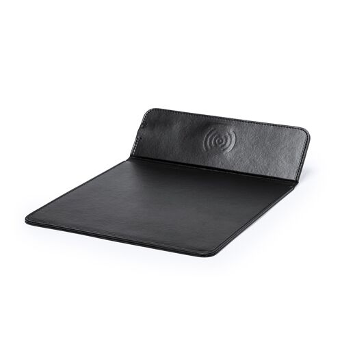 PU LEATHER MOUSEPAD WITH BUILT-IN WIRELESS CHARGER - Image 1