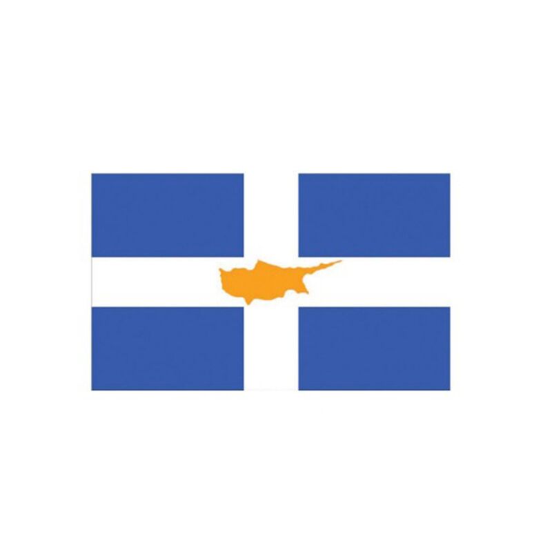 GREECE–CYPRUS FLAG 150X100CM | HERO OUTDOOR FLAG WITH ROPES | 24H DISPATCH - Image 1