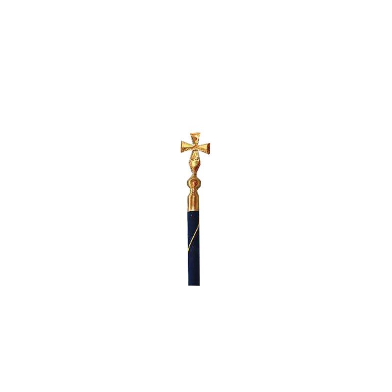 LUXURY VELVET PARADE POLE 2.6M – WITH SPEAR OR CROSS TOP - Image 1