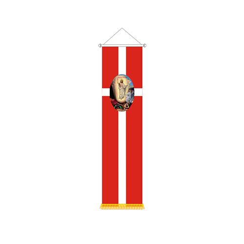 EASTER CITY BANNER 210X60CM – VERTICAL WITH FRINGES - Image 1
