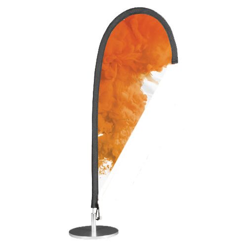 CUSTOM TEARDROP DESKTOP FLAG – 40CM WITH STAND | 1–2 WEEK LEAD TIME - Image 1