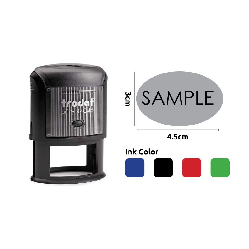 TRODAT CLIMATE NEUTRAL TEXT STAMP 4.5X3CM - Image 1