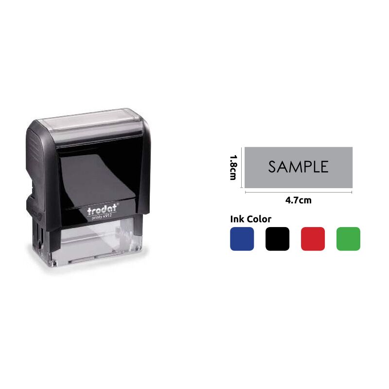 TRODAT SELF-INKING STAMP 4.7X1.8CM – CUSTOM TEXT | 24H DISPATCH - Image 1
