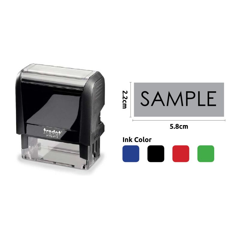 T-4913 TRODAT SELF-INKING STAMP 5.8X2.2CM – CUSTOM & ECO-FRIENDLY | 24H DISPATCH - Image 1