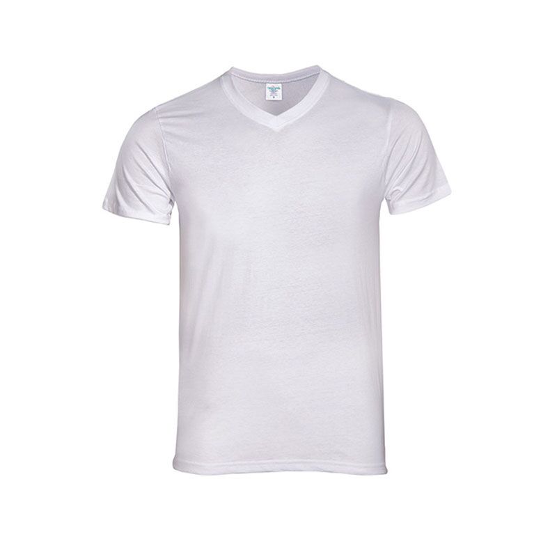 MV150.WHITE KEYA WHITE V-NECK T-SHIRT – 100% COTTON | 150 GSM - Image 1