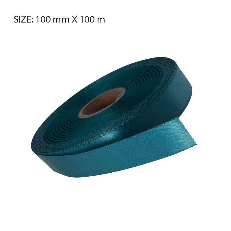 TEAL ELAN FACE SATIN 100MMX100M - Image 1