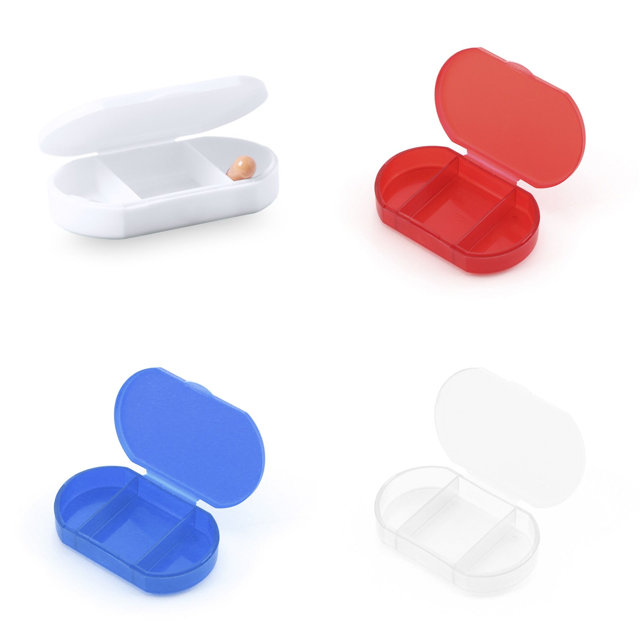 3-COMPT TRANSLUCENT PILL BOX | TRAVEL PILL ORGANIZER WITH SAFETY LOCK - Image 1