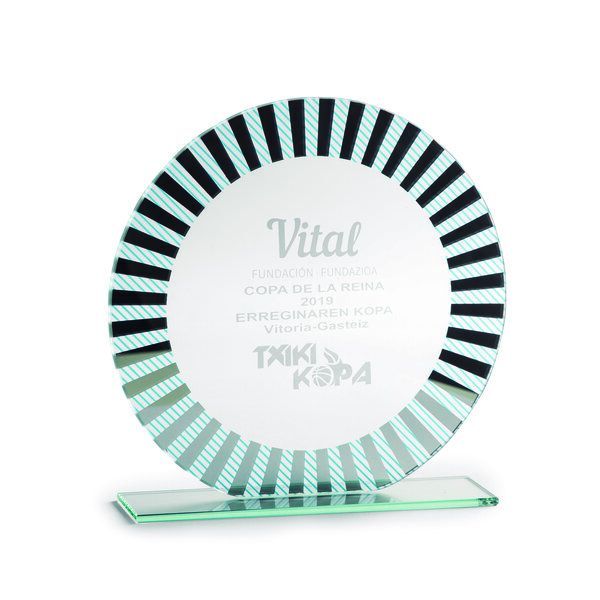 345915160_6136304373131174_2735549263971172663_n ELEGANT CIRCULAR GLASS AWARD 18CM – PREMIUM RECOGNITION TROPHY - Image 1