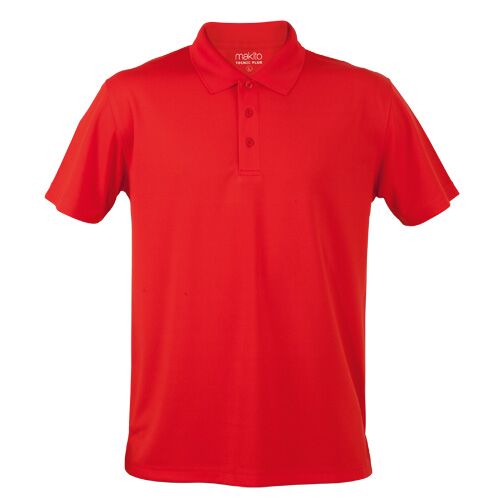 4187.03.jpg RED SPORTS POLO SHIRT – 100% BREATHABLE POLYESTER | HIGH-PERFORMANCE ACTIVEWEAR - Image 1