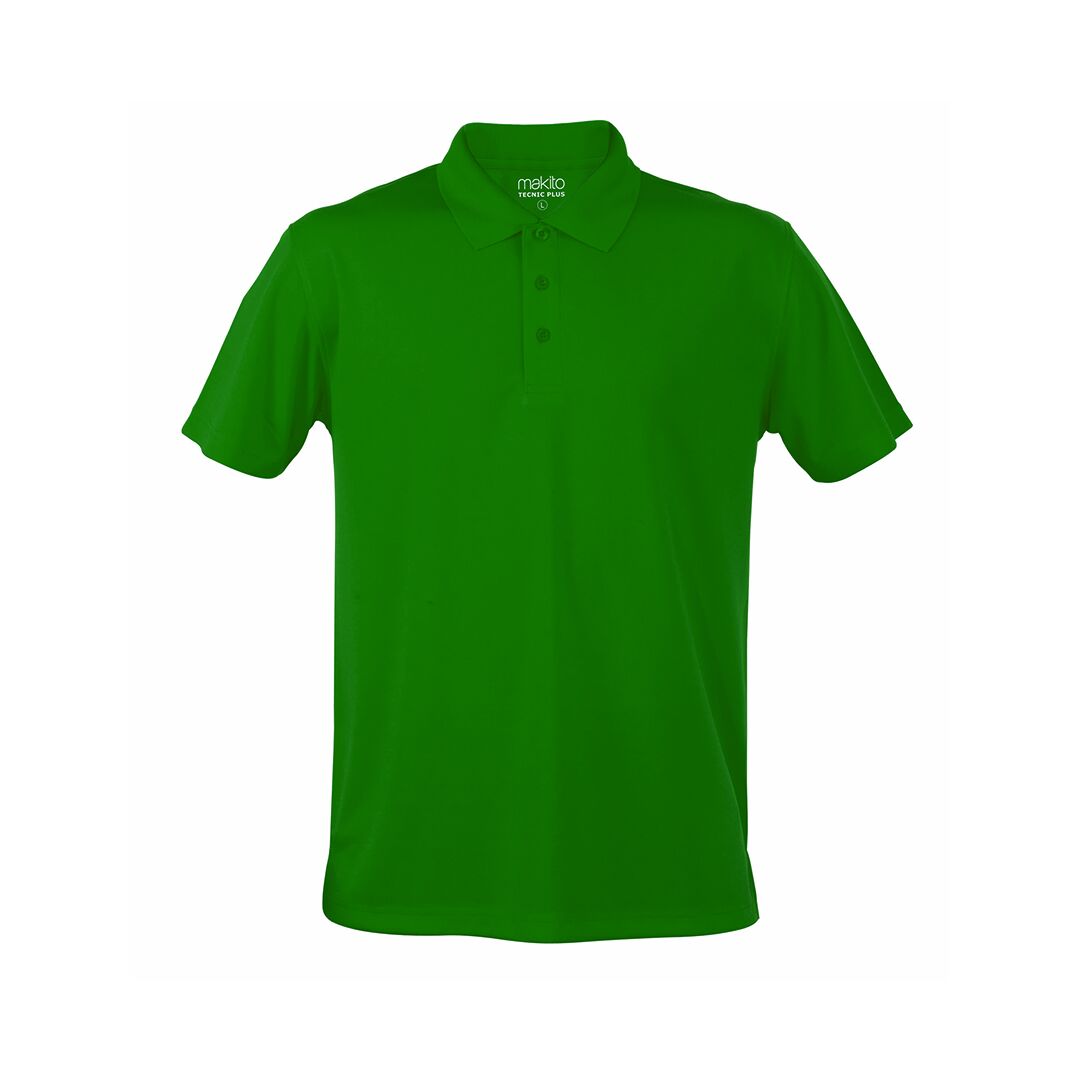 GREEN SPORTS POLO SHIRT 100% BREATHABLE POLYESTER - Image 1
