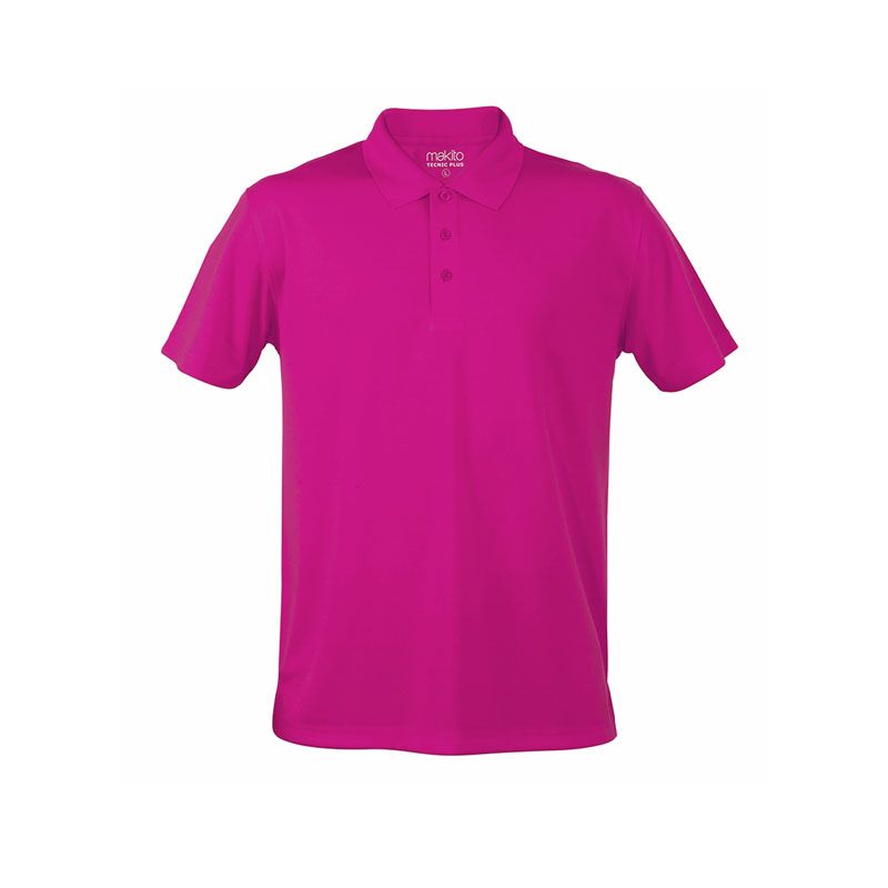 4187.11 FUCHSIA SPORTS POLO – 100% POLYESTER | VIBRANT & COMFORTABLE - Image 1