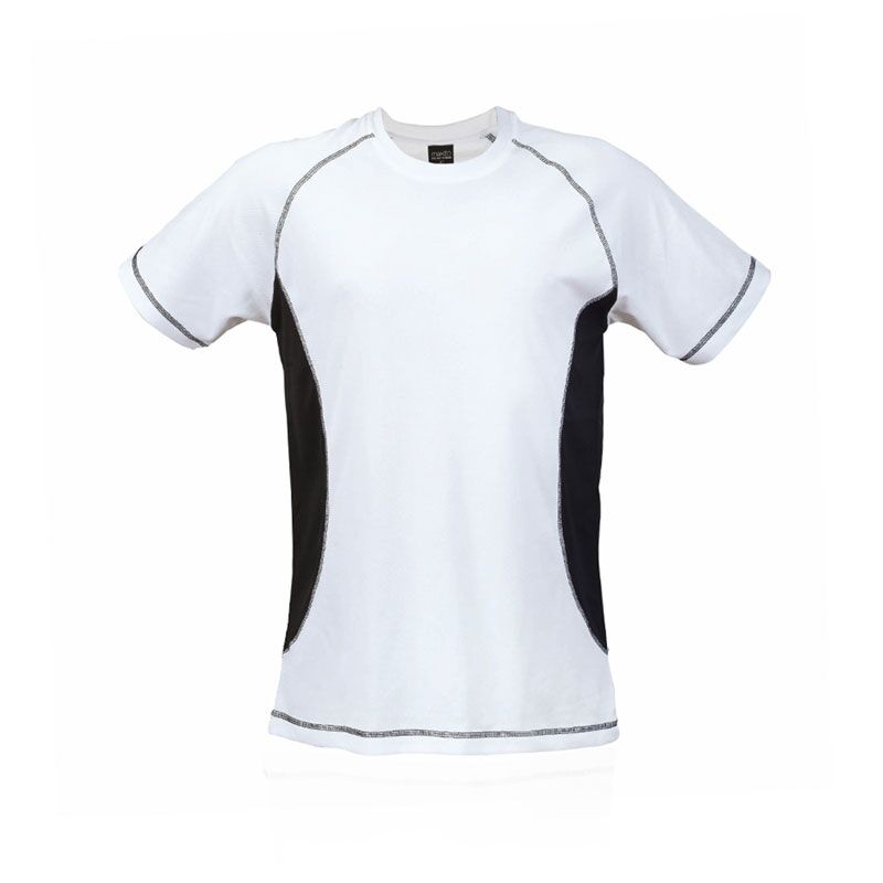 4473.02 BLACK SPORTS TEE TECNIC COMBI – BREATHABLE POLYESTER | UNISEX FIT S–XXL - Image 1