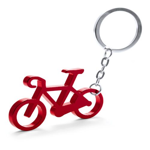 BICYCLE-SHAPED ALUMINIUM KEYRING – LIGHTWEIGHT & LASER PRINTABLE | 11G - Image 1