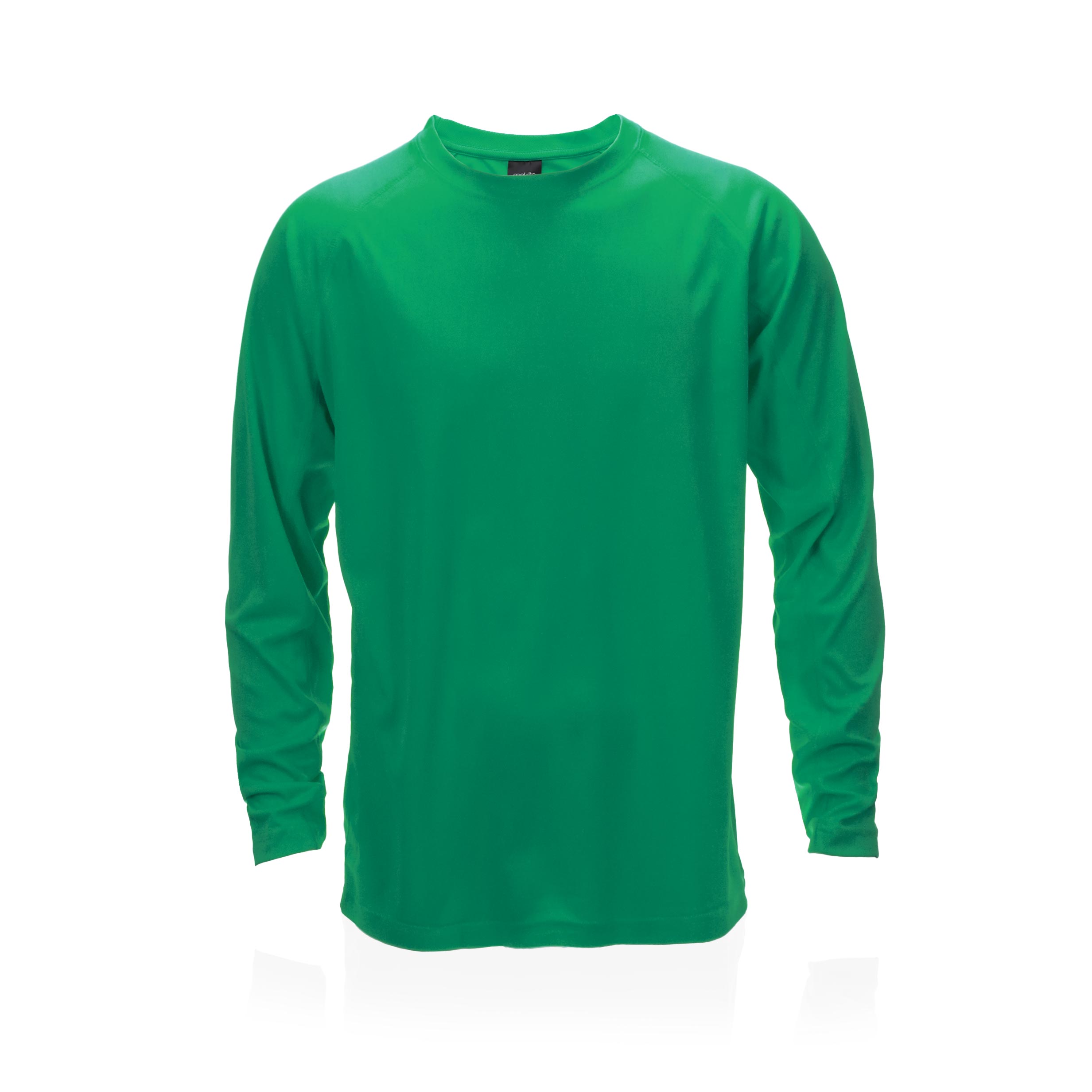 GREEN LONG SLEEVE SPORTS T-SHIRT – 100% BREATHABLE POLYESTER | 135G/M² - Image 1