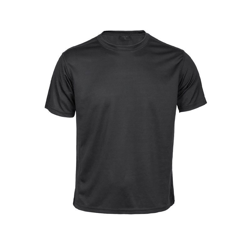 ROX BLACK SPORTS T-SHIRT – BREATHABLE HEXAGONAL POLYESTER FOR ADULTS - Image 1