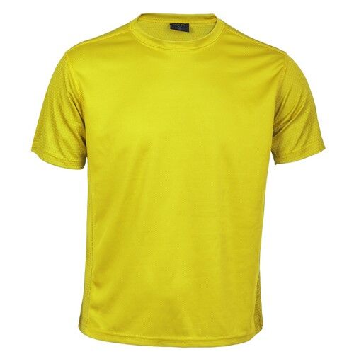 5247.05-1.jpg ROX YELLOW SPORTS TEE – BREATHABLE POLYESTER WITH HEXAGONAL WEAVE - Image 1