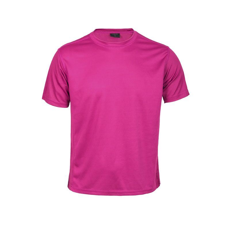 ROX FUCHSIA SPORTS TEE – BREATHABLE POLYESTER WITH HEXAGONAL WEAVE - Image 1