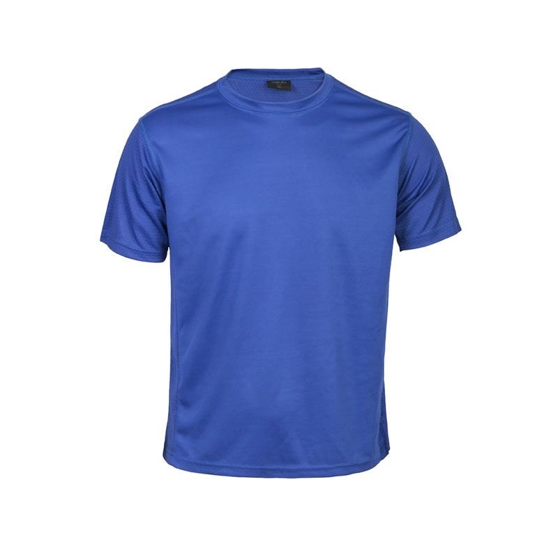 ROX BLUE SPORTS TEE – 100% BREATHABLE POLYESTER WITH HEXAGONAL WEAVE - Image 1