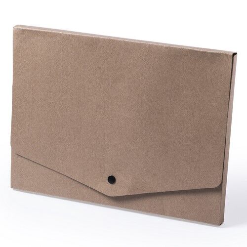 ECOFILE RECYCLED CARDBOARD DOCUMENT BAG – SUSTAINABLE FOLDER WITH FLAP CLOSURE - Image 1