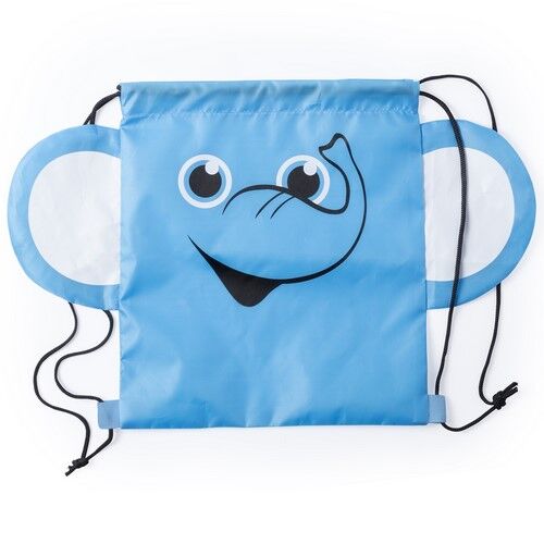 ELEFUN KIDS' DRAWSTRING BACKPACK – SOFT 210T POLYESTER ANIMAL DESIGN BAG - Image 1