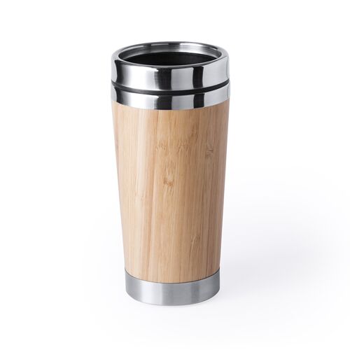 6170_2.jpg ECOSIP 500ML CUP – BAMBOO & STEEL MUG WITH DOSING LID - Image 1