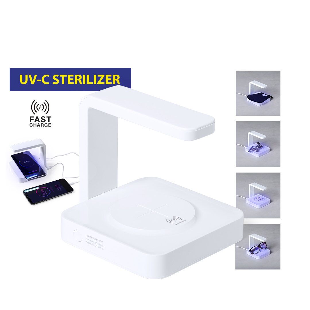 UV STERILIZER LAMP – 2-IN-1 WIRELESS CHARGER & DISINFECTION STATION - Image 1