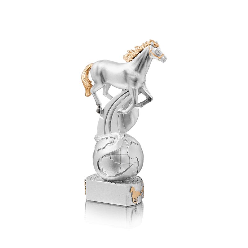 HORSE TROPHY 20CM WITH CUSTOM PRINTED PLATE – PREMIUM EQUESTRIAN AWARD - Image 1