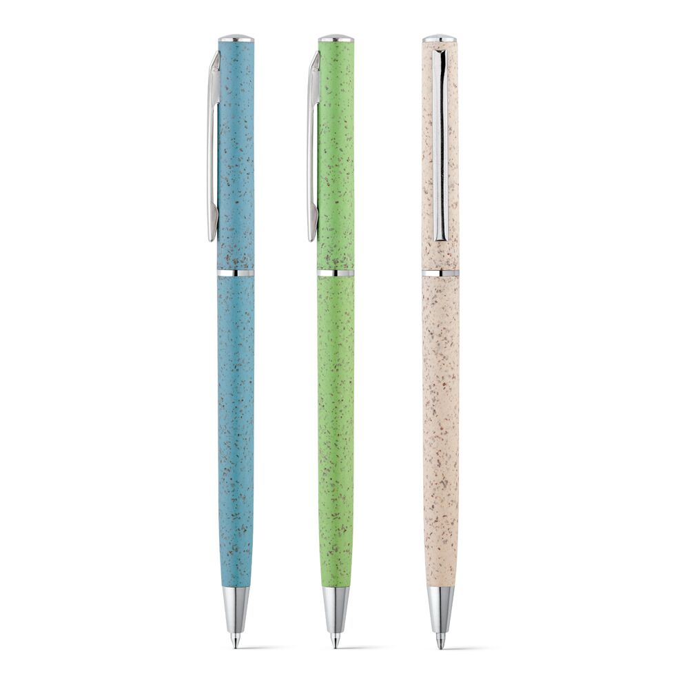 81203 WHEAT STRAW FIBER AND ABS BALLPOINT WITH CLIP - Image 1