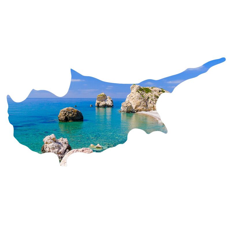 CUSTOM CYPRUS-SHAPED HARD PAPER MAGNET – FULL COLOR PRINT (7.5 X 11.5 CM) - Image 1