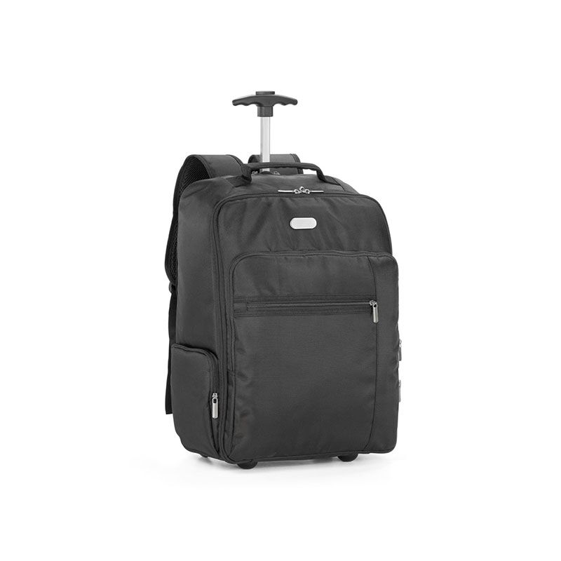 FLEXPRO 17" LAPTOP TROLLEY BACKPACK – HYBRID BUSINESS BAG WITH WHEELS & CUSHIONE - Image 1