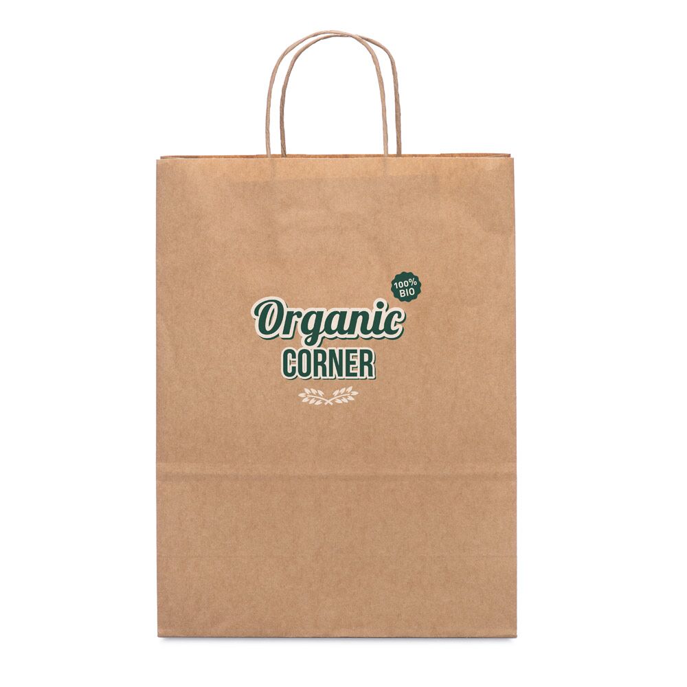 SMALL KRAFT PAPER BAG WITH TWISTED HANDLE - Image 1