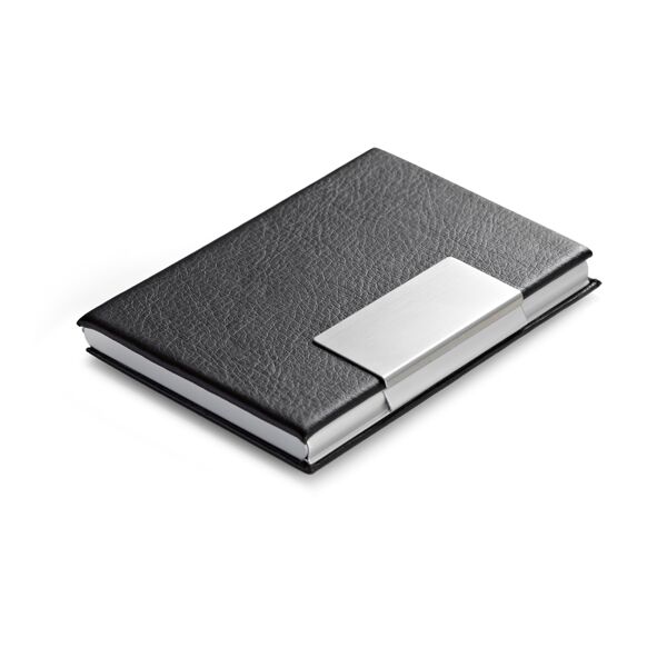 ELITEHOLD ALUMINIUM & PU LEATHER CARDHOLDER – SLEEK CARD CASE IN GIFT BOX - Image 1
