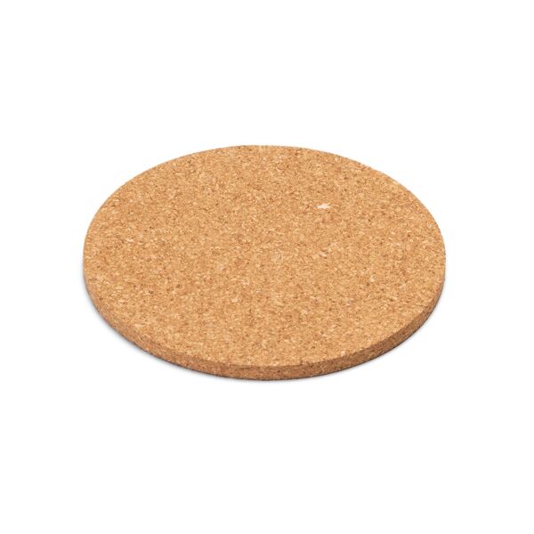 PISANI ROUND CORK COASTER – ECO-FRIENDLY DRINK COASTER FOR TABLES & BARS - Image 1