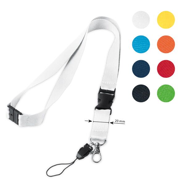 SECUREHOLD POLYESTER LANYARD WITH SAFETY BREAKAWAY LOCK – 2 X 51 CM - Image 1