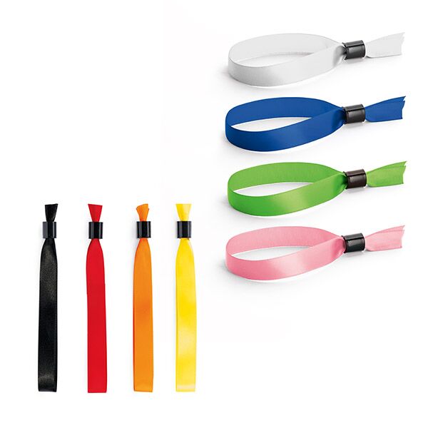 94970-1.jpg SAFEBAND SATIN EVENT BRACELET – TAMPER-PROOF WITH LOCK & CUSTOM FOIL PRINT - Image 1