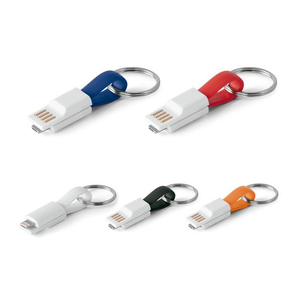 FLEXILINK 2-IN-1 USB CABLE KEYCHAIN – COMPACT CHARGING CABLE FOR IOS & ANDROID - Image 1