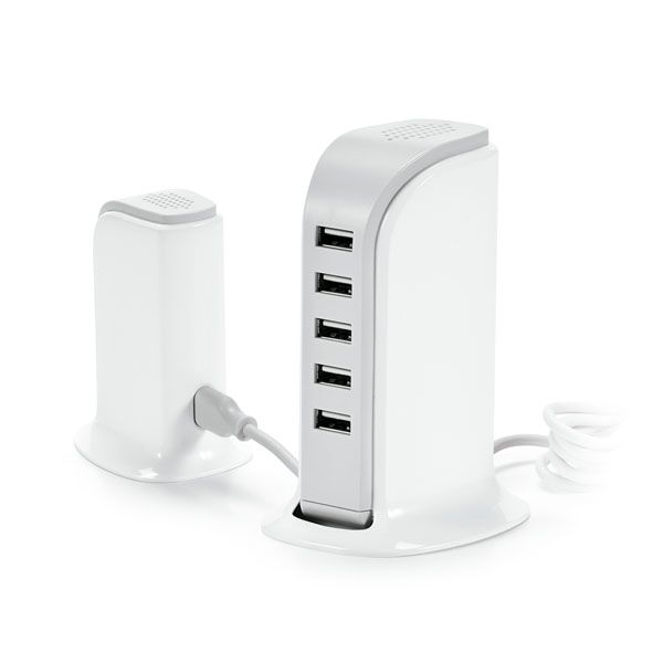 POWERDOCK 5-PORT USB CHARGING STATION – 5V/4A MULTI-DEVICE HUB WITH 1.5M CABLE - Image 1