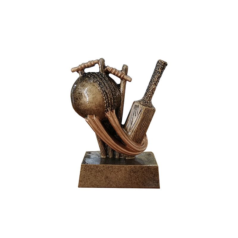 CRICKET TROPHY 7.5CM WITH CUSTOM PRINTED PLATE – COMPACT PERSONALIZED CRICKET A - Image 1