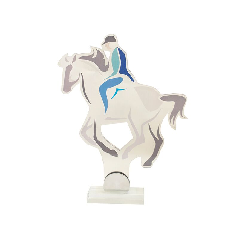 ART007.jpg EQUIGLORY HORSE RIDING TROPHY – 30CM WITH CUSTOM PRINTED PLATE INCLUDED - Image 1