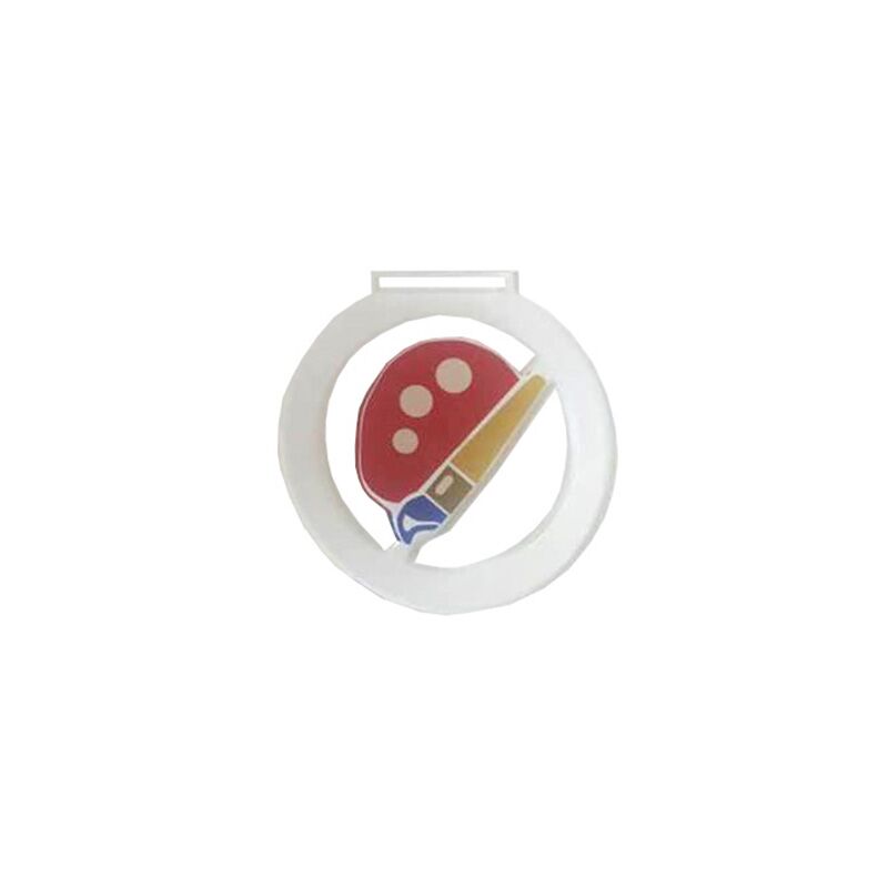 PAINTING PLEXIGLASS MEDAL 7.5CM – FULL COLOR PRINTING INCLUDED - Image 1