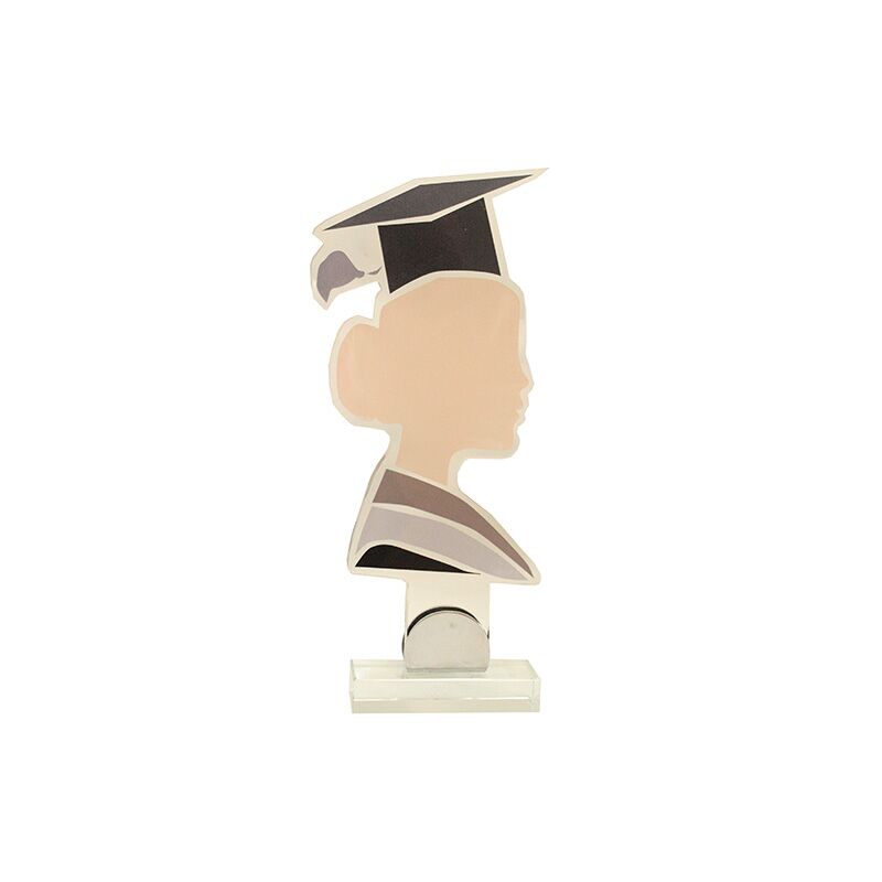 GRADUATE PLEXIGLASS AWARD 28.5CM – PRINTED PLATE INCLUDED - Image 1