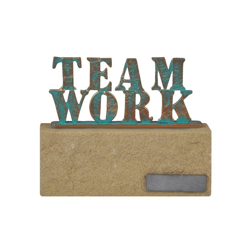 19CM TEAM WORK TROPHY – CUSTOM AWARD FOR COLLABORATION & SUCCESS - Image 1