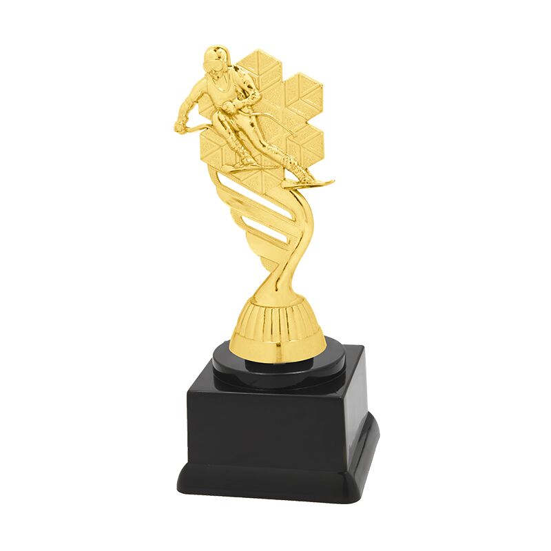 SKI GOLD FIGURE TROPHY 16CM (P424.01+N11.30) - Image 1
