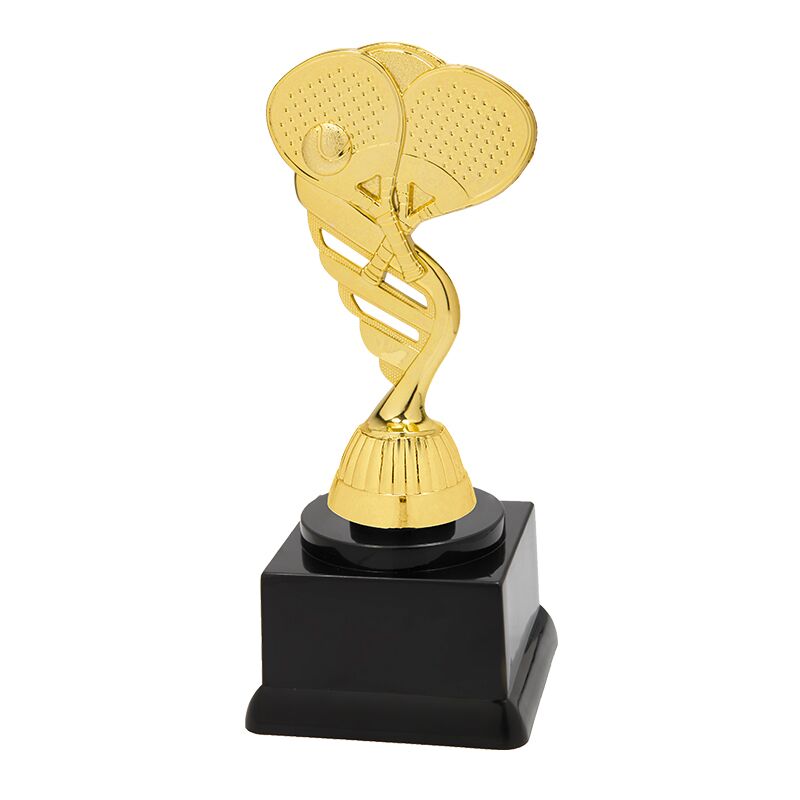 PADDLE TROPHY 19CM – CUSTOM ENGRAVED AWARD FOR PADEL, PICKLEBALL & TABLE TENNIS - Image 1