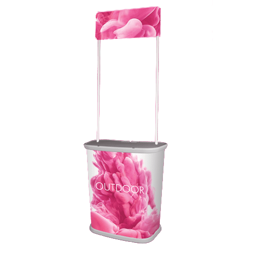 PROMOTIONAL COUNTER 198.5X85CM – DOUBLE-SIDED PRINT FOR EXHIBITIONS & RETAIL - Image 1